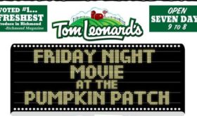 Free Friday Night Outdoor Movies in The Pumpkin Patch at Tom Leonard’s